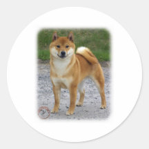Shiba Inu Runde Sticker