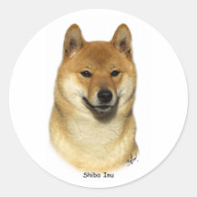 Shiba Inu Runde Sticker