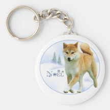 Shiba Weihnachten Schlüsselanhänger