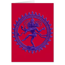Shiva die kosmische Tänzergrußkarte