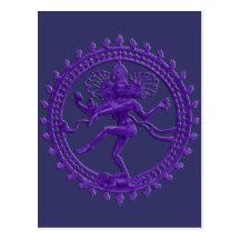 Shiva die kosmische Tänzerpostkarte