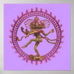 Shiva (Nataraja) der kosmische Tänzer Plakatdruck