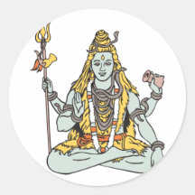 Shiva Runder Sticker