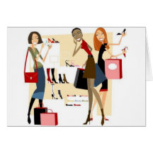 Shopaholic Gruß-Karten