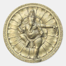 Shree Ganesh Runde Aufkleber