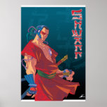 SHWANN: Die futuristischen Samurais DJ drucken Posterdruck