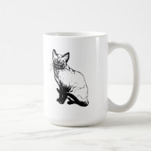 Siamesische Katze Teetassen