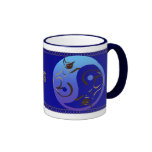 Siamesische Katze Yin und Yang-Becher Haferl