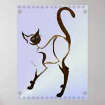 Siamesisches Miezekatze-Plakat