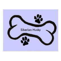 Sibirischer Husky Postkarten