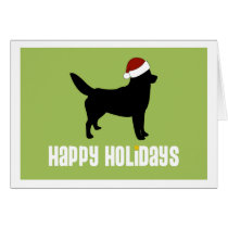 Sibirischer Schlittenhund-Weihnachtsmannmütze karten