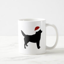 Sibirischer Schlittenhund-Weihnachtsmannmütze Teetasse