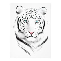 Sibirischer weißer Tiger Einladungen