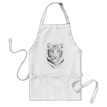 Sibirischer weißer Tiger Schürzen