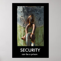SICHERHEIT, kann ein Gefängnis Demotivational Plak Plakatdrucke