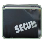 Sicherheits-Thema, Schwarzes u. Weiß iPad Sleeve