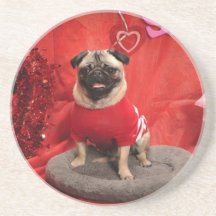 SID die Mopsvalentine-Untersetzer