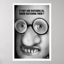 Sie aufpassen Plakat
