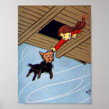 Sie fing Toto durch das Ohr Plakate