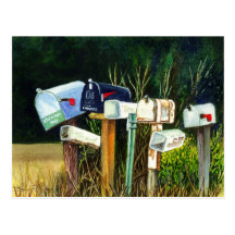 Sie haben Post-Postkarte