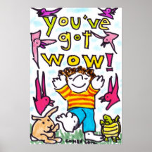 Sie haben wow! Plakat