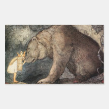 Sie küsste die Nase des Bären Sticker