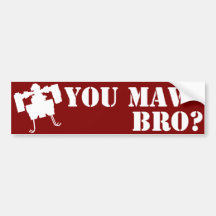 Sie MAV Bro? Autoaufkleber im Rot