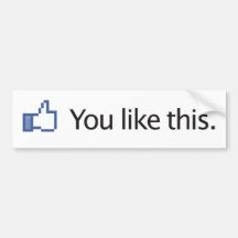 Sie mögen dieses Facebook Daumen herauf Autoaufkle