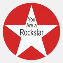 Sie sind ein Rockstar Sticker