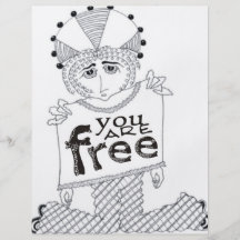 Sie sind frei individuelle flyer