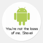 Sie sind nicht der Chef von mir, Steve! Aufkleber