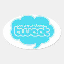 Sie sind, was Sie tweeten Stickers