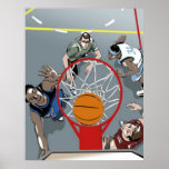 Sie spielen Basketball - Plakat