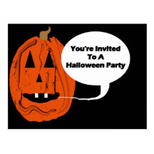 Sie werden zu einem Halloween-Party eingeladen Postkarten