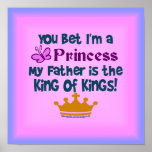 Sie wetteten, dass ich eine Prinzessin bin! Plakate
