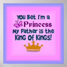 Sie wetteten, dass ich eine Prinzessin bin! Plakate