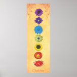 Sieben Chakras Fahne Plakate