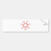 sieben Schleifen seven loops Auto Sticker