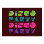 Siebzigerjahre Disco-Party - Tanz Ankündigung