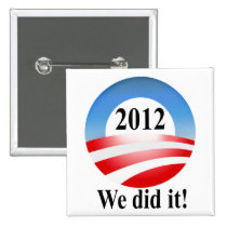 Sieg 2012 Präsidenten-Barack Obama buttons
