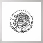 Siegel die Regierung Mexiko, Mexiko Plakatdruck