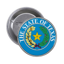 Siegel von Texas Anstecknadelbutton