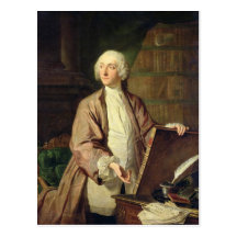 Sieger Riquetti, Marquis von Mirabeau, 1743 Postkarte