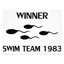 Sieger-Schwimmteamikone 1983 Ankündigungskarten
