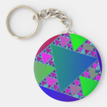 Sierpinski Triangles Key Chain