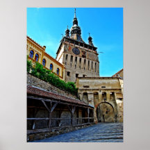 Sighisoara - Draculas Geburtsort Clocktower Plakatdrucke