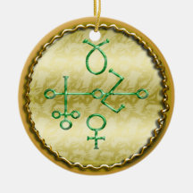 sigil/Siegel "des schwarzen Venus" Weinachtsornamente