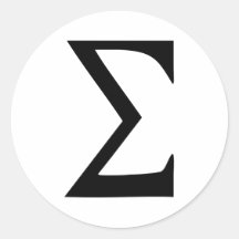 Sigma Runde Sticker