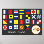 Signal-Korps-Flaggen (A-Z) Posterdrucke