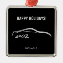 Silber 370Z "Subie Liebe-" Weihnachtsverzierung Ornamente